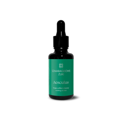 SZMARAGDOWE ŻUKI Aescullus - kojący eliksir olejowy 10 ml SZMARAGDOWE ŻUKI Aescullus - kojący eliksir olejowy 10 ml