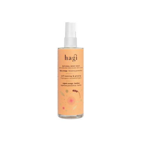 HAGI Naturalna mgiełka do ciała brązujaco-rozświetlająca KORZENNA POMARAŃCZA HAGI Naturalna mgiełka do ciała brązujaco-rozświetlająca KORZENNA POMARAŃCZA