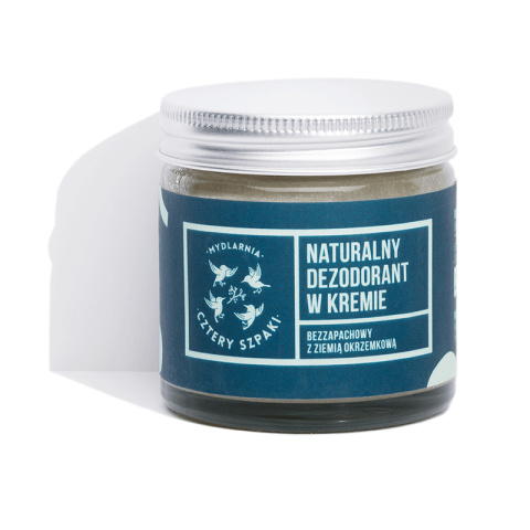 MYDLARNIA CZTERY SZPAKI Naturalny dezodorant w kremie - bezzapachowy 60 ml MYDLARNIA CZTERY SZPAKI Naturalny dezodorant w kremie - bezzapachowy 60 ml