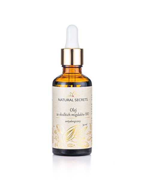 NATURAL SECRETS Olej ze Słodkich Migdałów BIO 50 ml NATURAL SECRETS Olej ze Słodkich Migdałów BIO 50 ml