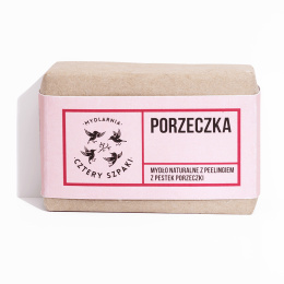 MYDLARNIA CZTERY SZPAKI Peeling natural soap bar Currant 110 g