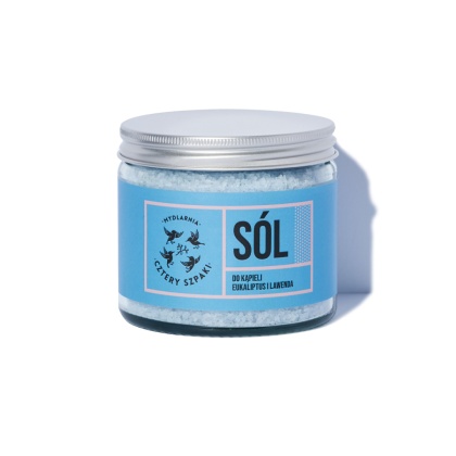 MYDLARNIA CZTERY SZPAKI Sól do kąpieli Eukaliptus i Lawenda 320g