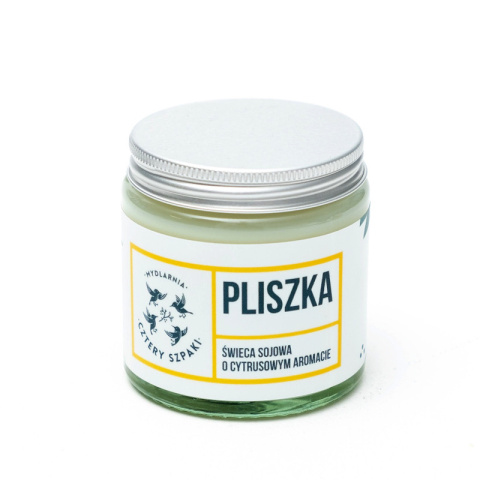 Świeca sojowa MYDLARNIA CZTERY SZPAKI Pliszka 120 ml – cytrusowy zapach i naturalny wosk. Świeca sojowa MYDLARNIA CZTERY SZPAKI Pliszka 120 ml – cytrusowy zapach i naturalny wosk.
