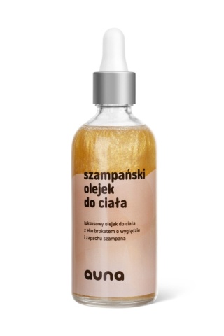 AUNA Szampański olejek do ciała z ekobrokatem 100 ml