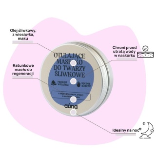AUNA Otulające masełko do twarzy śliwkowe 60 ml