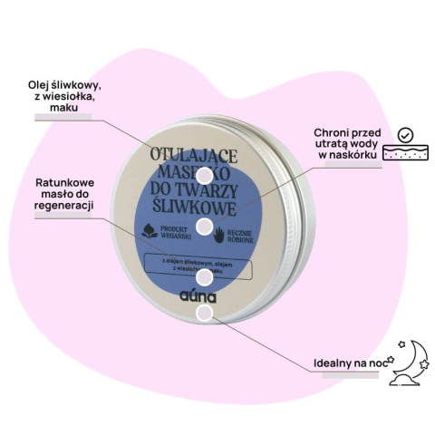 AUNA Enveloping plum face mask 60 ml AUNA Enveloping plum face mask 60 ml