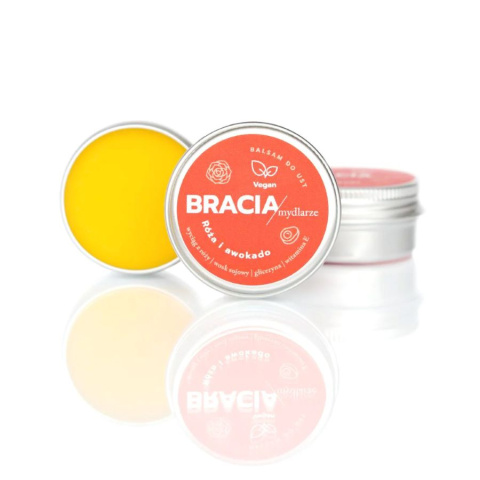 BRACIA MYDLARZE Balsam do ust Róża i avocado BRACIA MYDLARZE Balsam do ust Róża i avocado