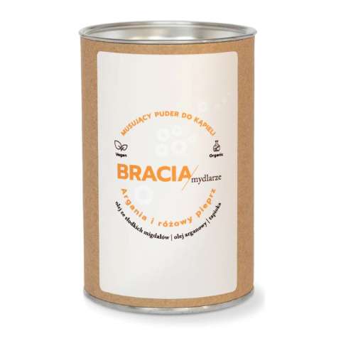 Bracia Mydlarze Argania i różowy pieprz musujący puder do kąpieli 300 g Bracia Mydlarze Argania i różowy pieprz musujący puder do kąpieli 300 g