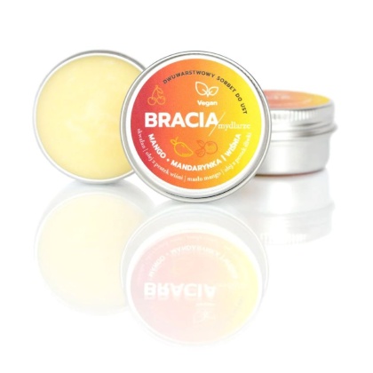 Bracia Mydlarze Nawilżający balsam do ust Dwuwarstwowoy sorbet 15 ml