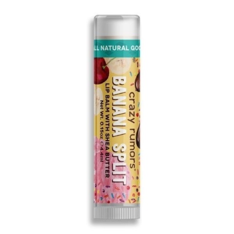 CRAZY RUMORS Naturalny balsam do ust - Banana Split CRAZY RUMORS Naturalny balsam do ust - Banana Split