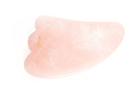 EASY LIVIN Modeling Gua Sha Rose Quartz Stone EASY LIVIN Modeling Gua Sha Rose Quartz Stone