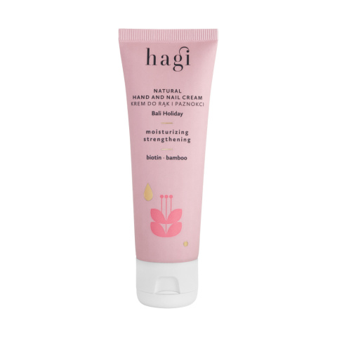 HAGI Krem do rąk i paznokci nawilżająco-wzmacniający 50 ml HAGI Krem do rąk i paznokci nawilżająco-wzmacniający 50 ml