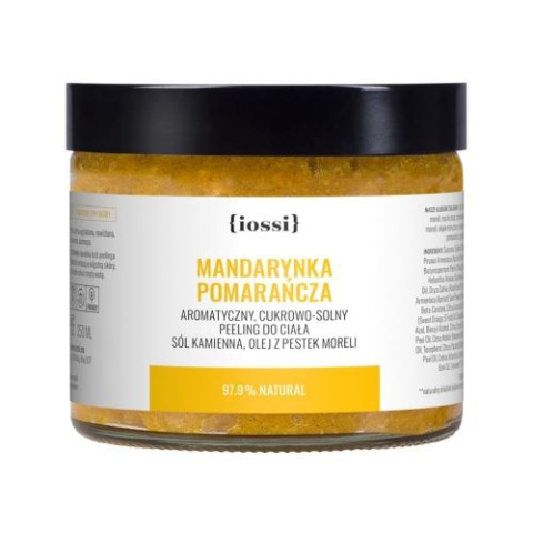 IOSSI Peeling do ciała Mandarynka i Pomarańcza – cytrusowy cukrowo-solny scrub 250 ml IOSSI Peeling do ciała Mandarynka i Pomarańcza – cytrusowy cukrowo-solny scrub 250 ml