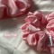 Lore Handicrafts Gumka Scrunchie BABY PINK mała