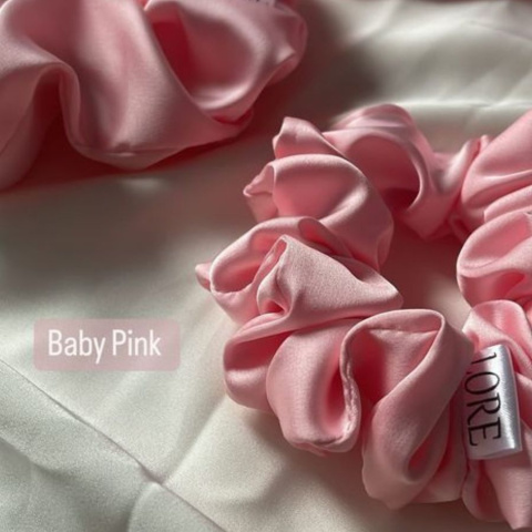 Lore Handicrafts Gumka Scrunchie BABY PINK Lore Handicrafts Gumka Scrunchie BABY PINK