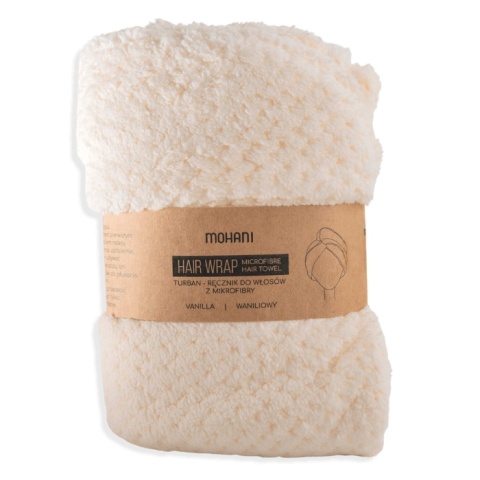 MOHANI Turban - ręcznik do włosów z mikrofibry Mohani - biały MOHANI Turban - ręcznik do włosów z mikrofibry Mohani - biały