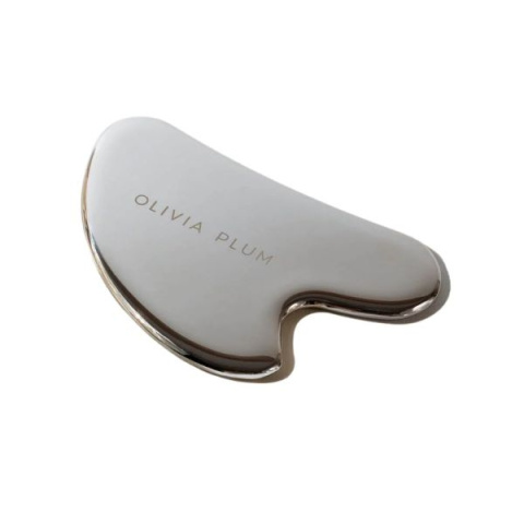 OLIVIA PLUM Płytka gua sha ze stali nierdzewnej OLIVIA PLUM Płytka gua sha ze stali nierdzewnej
