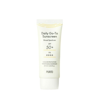 Purito MINI Daily Go-To Sunscreen SPF 50+ PA++++, Codzienny krem przeciwsłoneczny, 15 ml