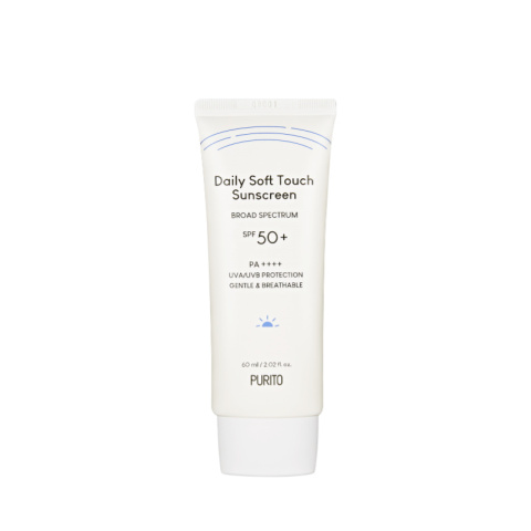 Purito Daily Soft Touch Sunscreen SPF 50+ PA++++, Codzienny krem przeciwsłoneczny z ceramidami, 60 ml Purito Daily Soft Touch Sunscreen SPF 50+ PA++++, Codzienny krem przeciwsłoneczny z ceramidami, 60 ml