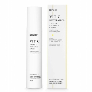 Bioup Krem rozświetlający z potrójną witaminą C i resweratrolem 50 ml