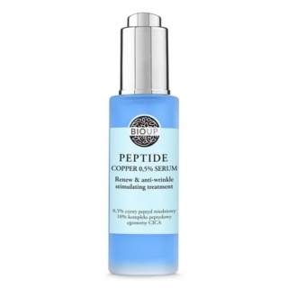 Bioup Odnawiające serum ujędrniające i przeciwzmarszczkowe z czystym peptydem miedziowym 0,5% 30 ml