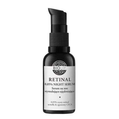 Bioup RETINAL Stymulująco-ujędrniające serum z retinalem 0,05%, acmellą i egzosomami CICA 15 ml