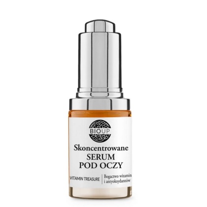 Bioup Skoncentrowane serum pod oczy VITAMIN TREASURE z retinolem i Q10 15 ml