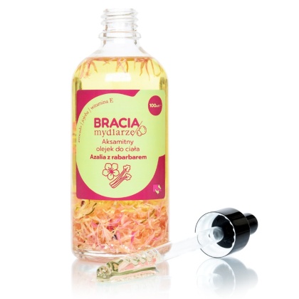 Bracia Mydlarze Aksamitny olejek do ciała Azalia z rabarbarem 100 ml