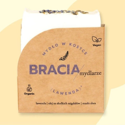 Bracia Mydlarze Naturalne Mydło Lawendowe z Masłem Shea 120 g