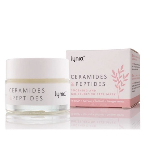 Lynia Pro Maska nawilżająco-łagodząca z ceramidami i peptydami 50 ml