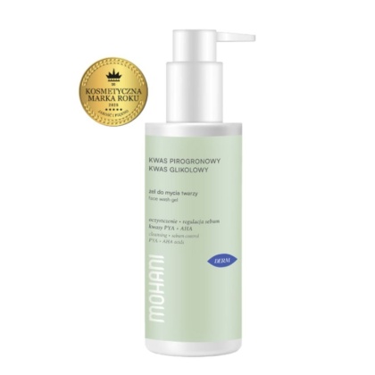 MOHANI Żel do mycia twarzy z kwasem pirogronowym i glikolowym