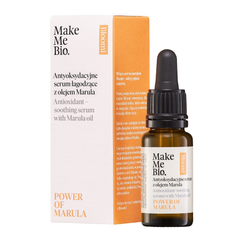 Make Me Bio POWER OF MARULA Antyoksydacyjne serum łagodzące z olejem Marula 15ml Make Me Bio POWER OF MARULA Antyoksydacyjne serum łagodzące z olejem Marula 15ml