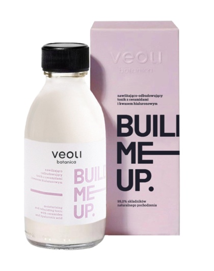 Veoli botanica Nawilżająco-odbudowujący tonik z ceramidami i kwasem hialuronowym BUILD ME UP 150 ml