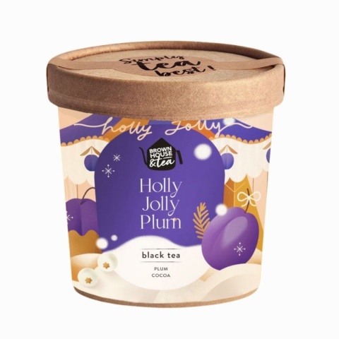 BROWN HOUSE&TEA HOLLY JOLLY PLUM – чай з чорної сливи та какао 50 г