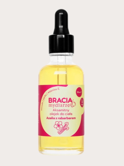 Bracia Mydlarze Aksamitny olejek do ciała Azalia z rabarbarem 50 ml