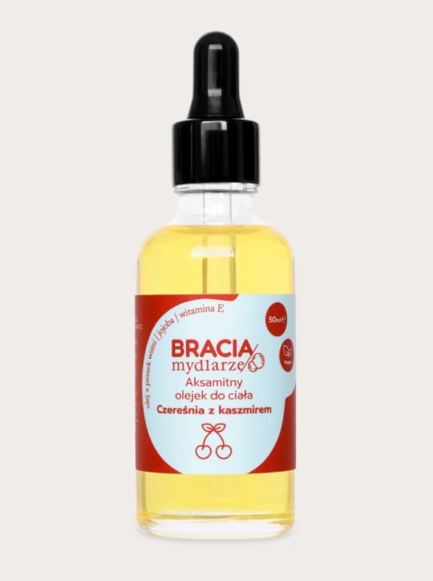 Bracia Mydlarze Aksamitny olejek do ciała Czereśnia z kaszmirem 50ml