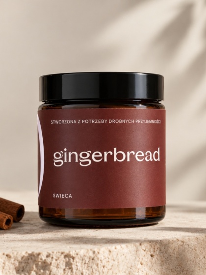 Comfort.Your.Skin Świeca sojowa o zapachu pierniczka GINGERBREAD 120 ml