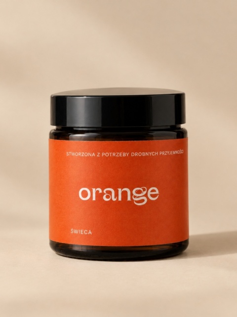 Świeca sojowa o zapachu korzennej pomarańczy ORANGE 120 ml