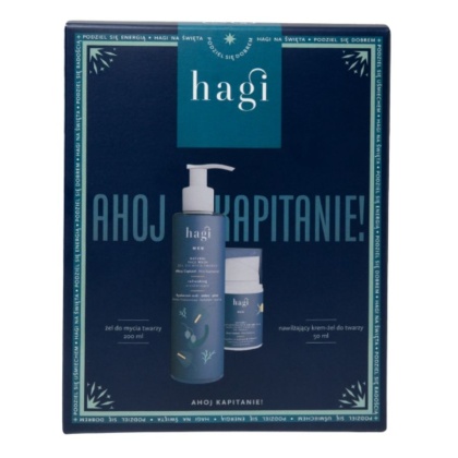 Hagi Zestaw żel do mycia twarzy i krem - żel Ahoj Kapitanie