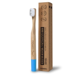 MOHANI Nano szczoteczka bambusowa do zębów dla dzieci Mohani - 10 tysięcy miękkich włosków
