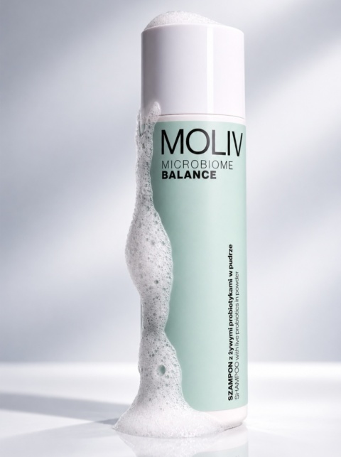 MOLIV MICROBIOME BALANCE Szampon w pudrze | Kontrola Sebum i Równowaga Mikrobiomu. 120g