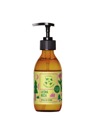 MYDLARNIA CZTERY SZPAKI Naturalne mydło w płynie LEŚNA RÓŻA 300 ML