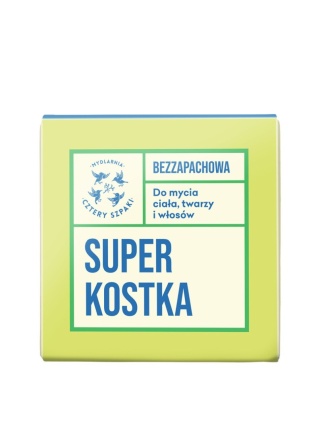 MYDLARNIA CZTERY SZPAKI Superkostka myjąca do ciała, twarzy i włosów 75 g