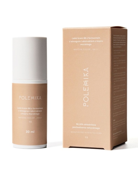 POLEMIKA MATCHA CARE COLOR_DAILY Lekki rewitalizujący krem BB ODCIEŃ 1.5