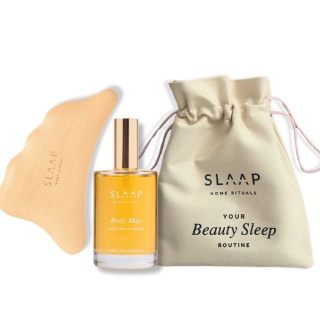 SLAAP Zestaw Body Map Ujędrniający Olejek & Płytka Gua Sha