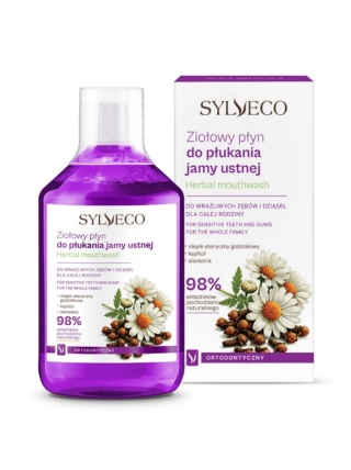SYLVECO Ziołowy płyn do płukania jamy ustnej ortodontyczny 500 ml