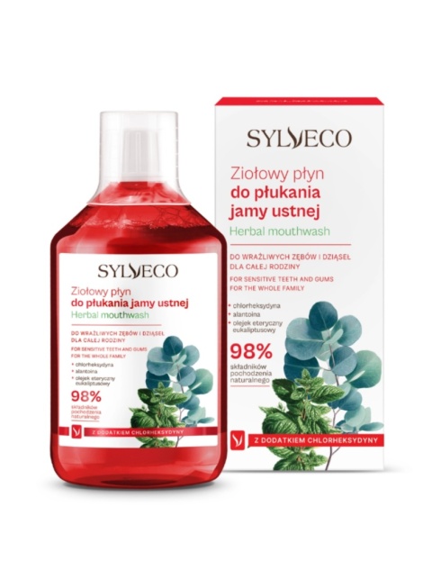 SYLVECO Ziołowy płyn do płukania jamy ustnej z chlorheksydyną 500 ml